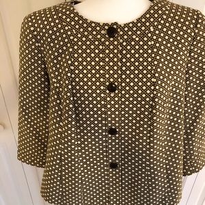 Talbots Print Blazer. Short length sleeve, 14W